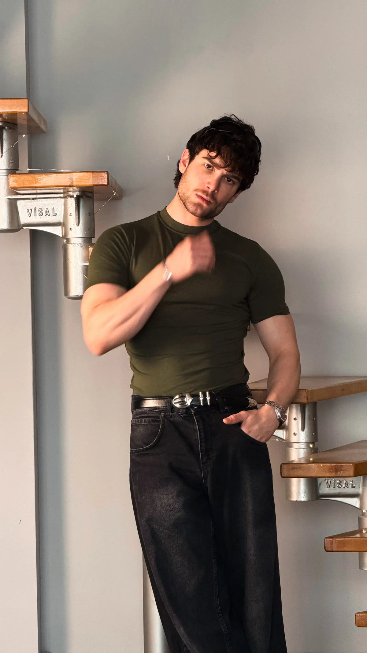 Slim Fit Baby Tee Haki