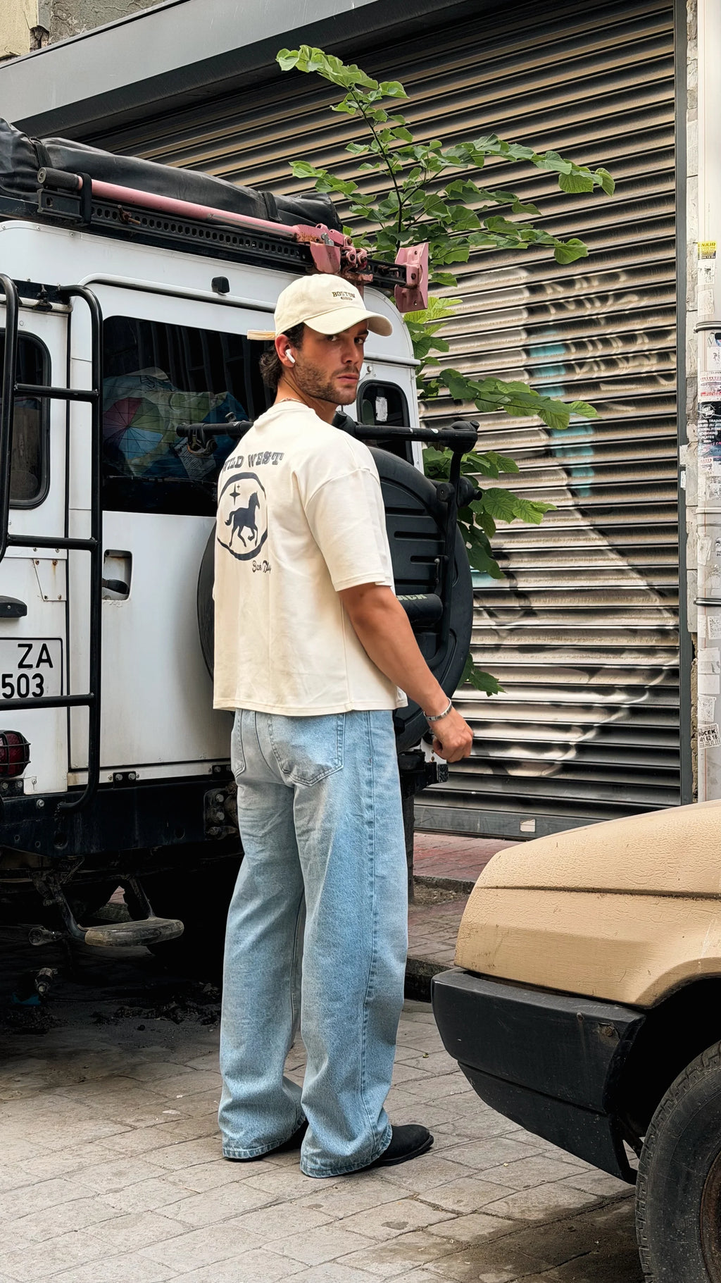 Kutup Beyazı Oversize Boxy Fit Tshirt