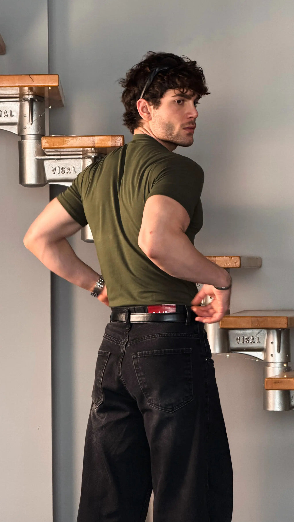Slim Fit Baby Tee Haki