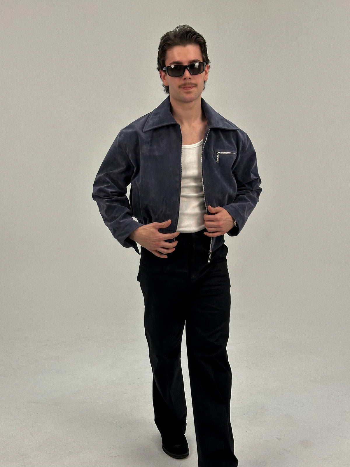 Noir Süet Ceket (indigo)