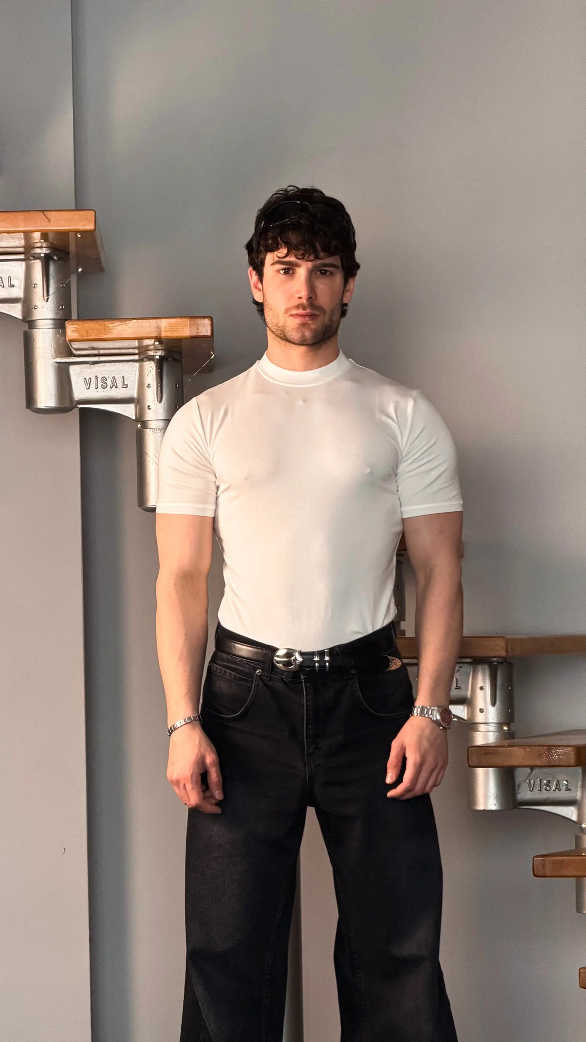 Slim Fit Baby Tee Beyaz