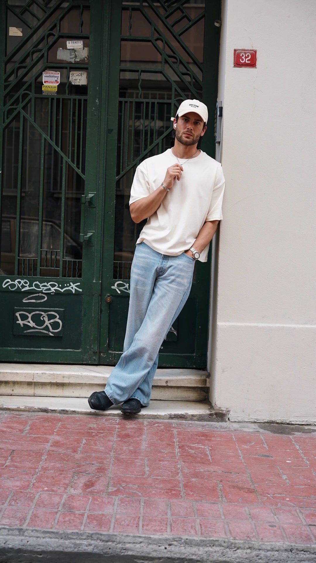 Kutup Beyazı Oversize Boxy Fit Tshirt