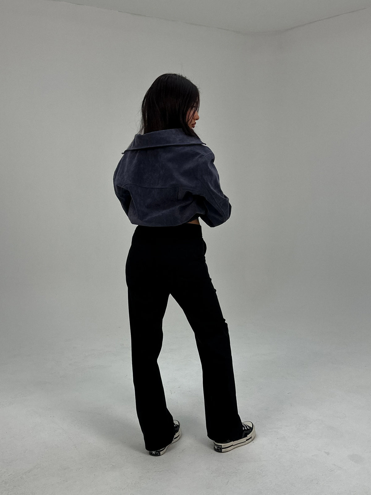 Noir Süet Ceket (indigo)
