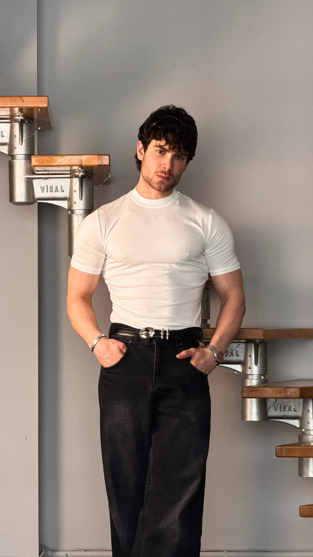 Slim Fit Baby Tee Beyaz