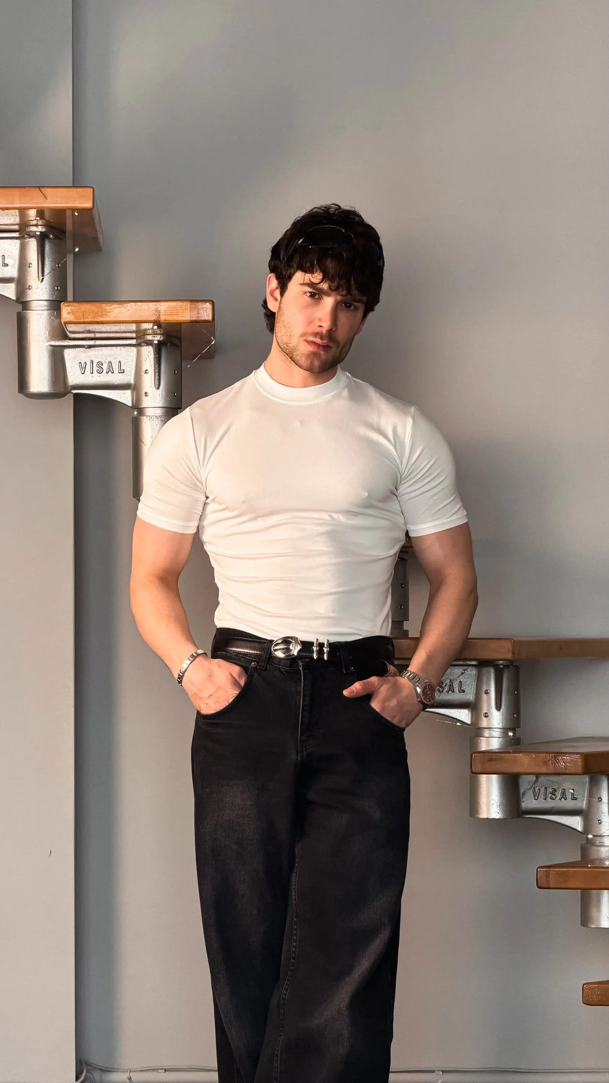 Slim Fit Baby Tee Beyaz