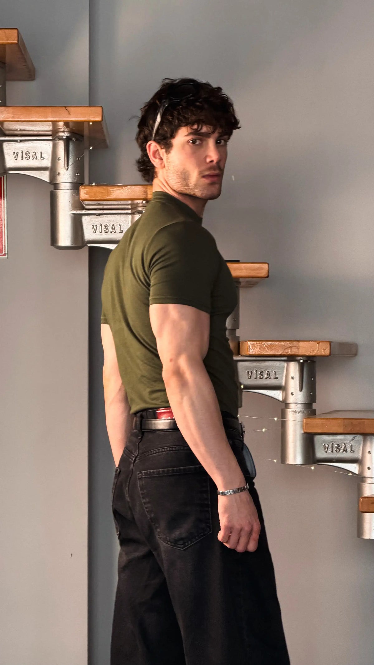 Slim Fit Baby Tee Haki