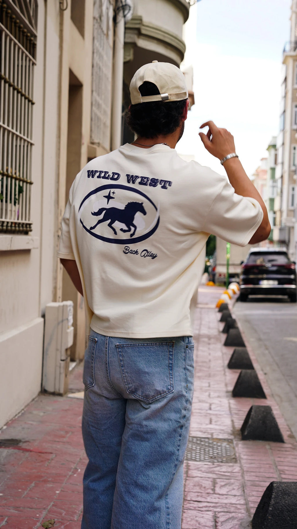 Kutup Beyazı Oversize Boxy Fit Tshirt