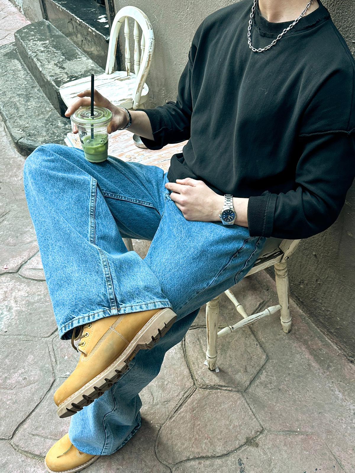B.Alley Baggy Jeans Mavi