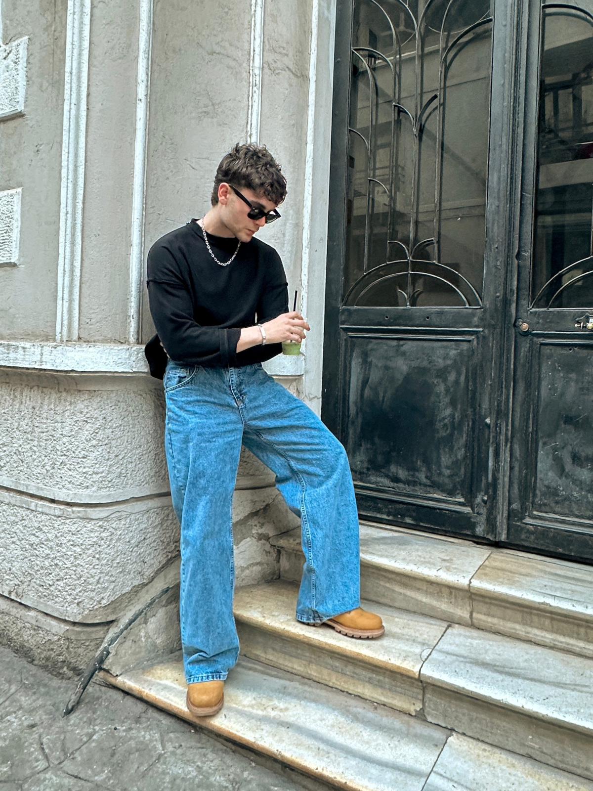 B.Alley Baggy Jeans Mavi