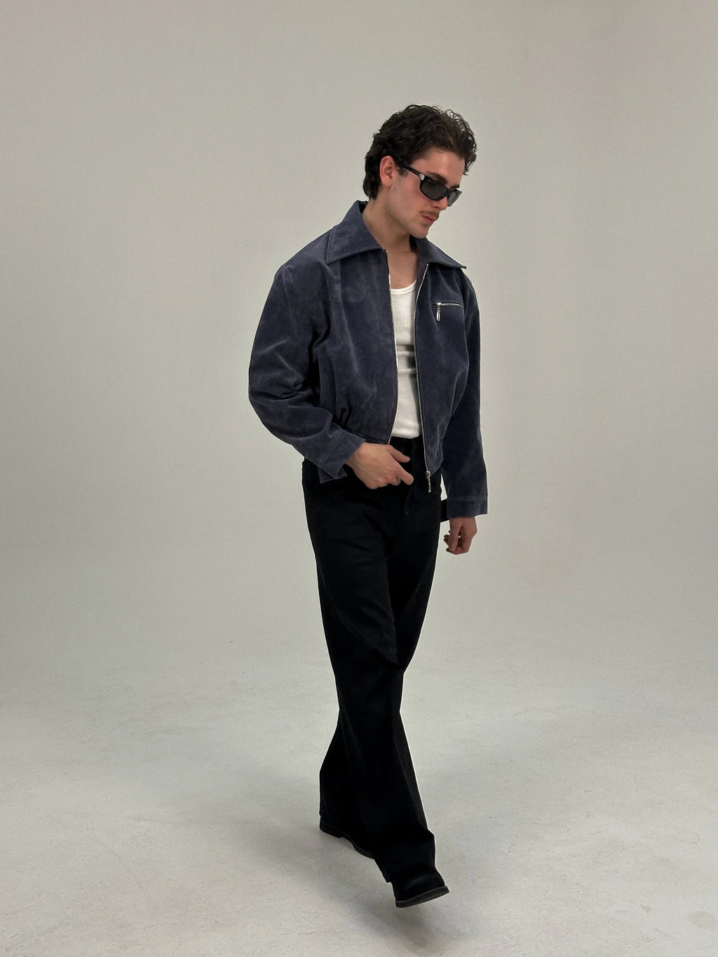 Noir Süet Ceket (indigo)