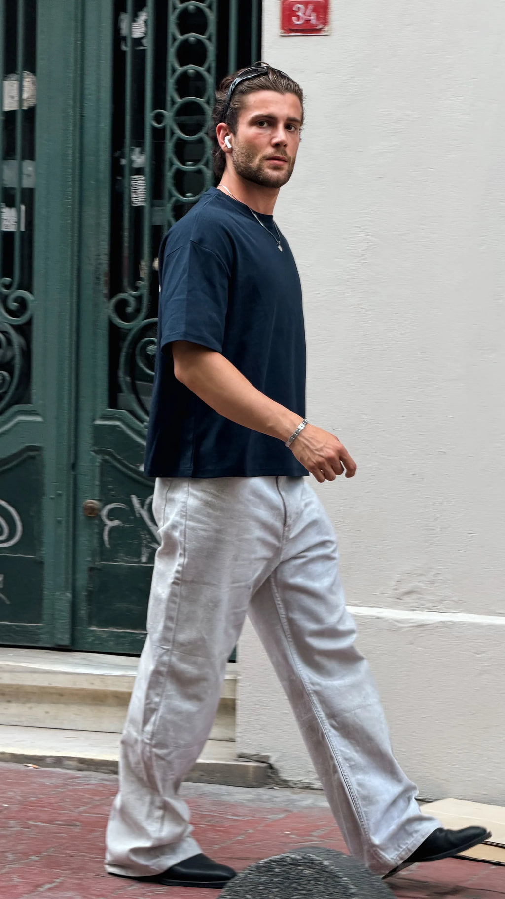 Lacivert Oversize Boxy Fit Tshirt