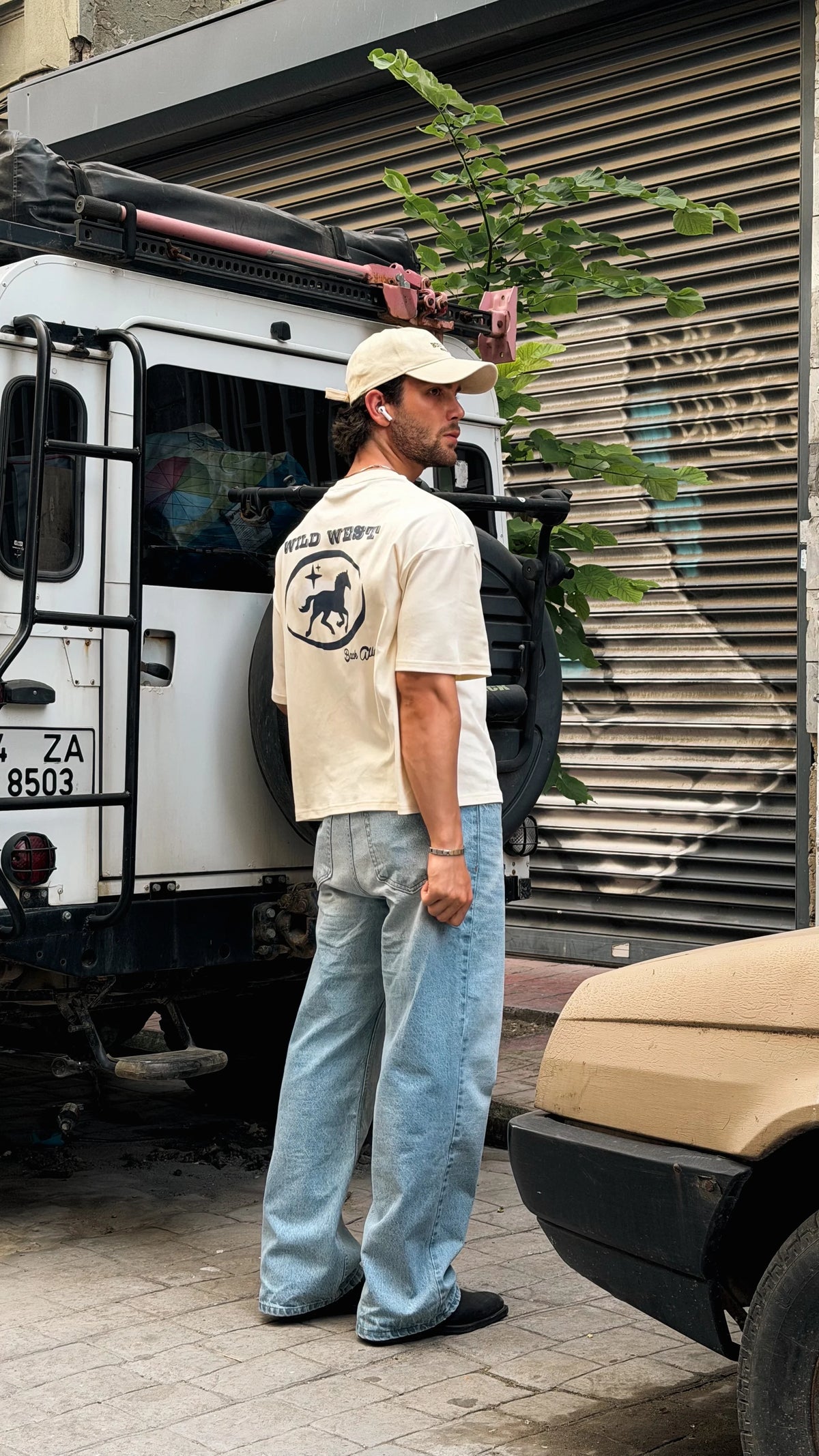 Kutup Beyazı Oversize Boxy Fit Tshirt